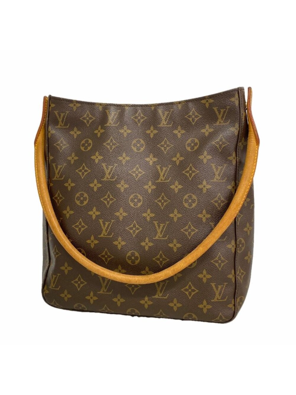 Louis Vuitton Shoulder Bag Monogram Looping GM Brown